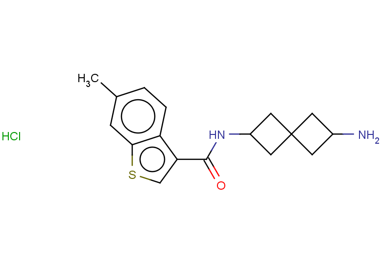 N-{6-aminospiro[3.3]heptan-2-yl}-6-methyl-1-benzothiophene-3-carboxamide hydrochloride