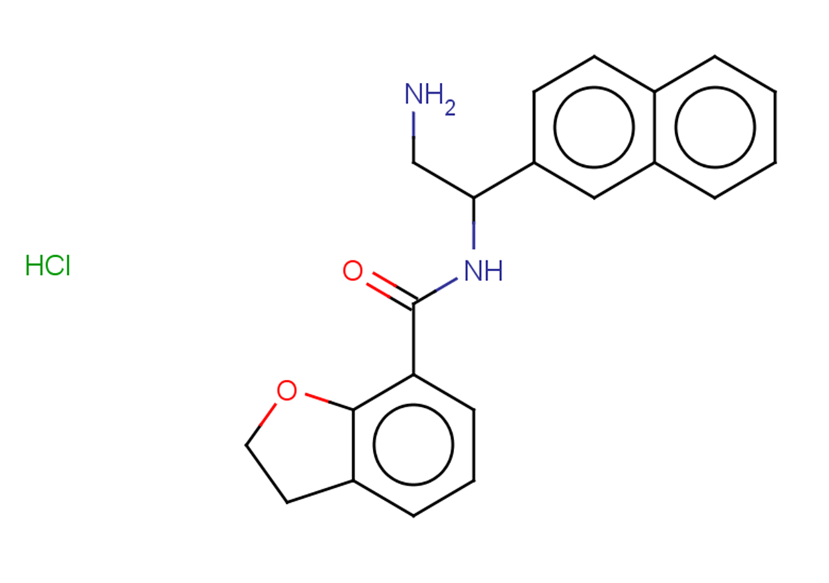 N-[2-amino-1-(naphthalen-2-yl)ethyl]-2,3-dihydro-1-benzofuran-7-carboxamide hydrochloride