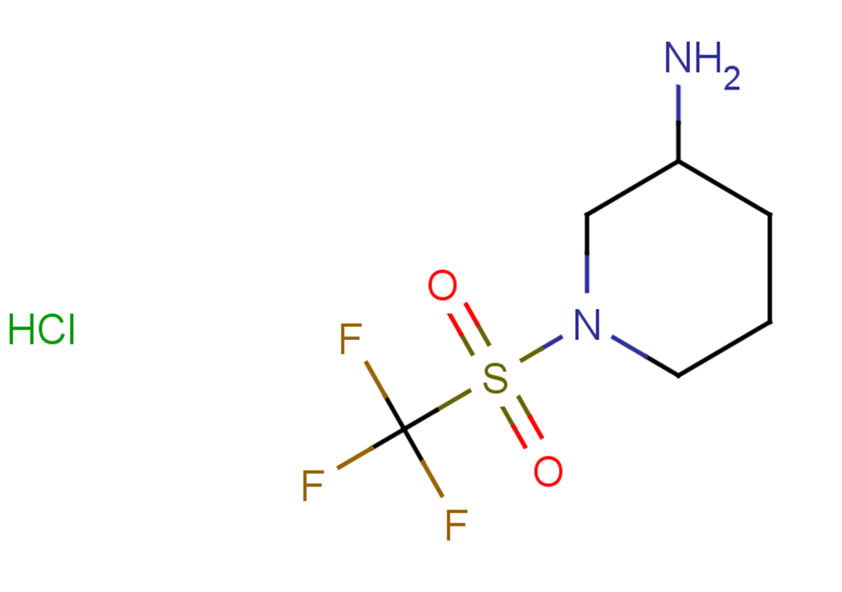 1-trifluoromethanesulfonylpiperidin-3-amine hydrochloride