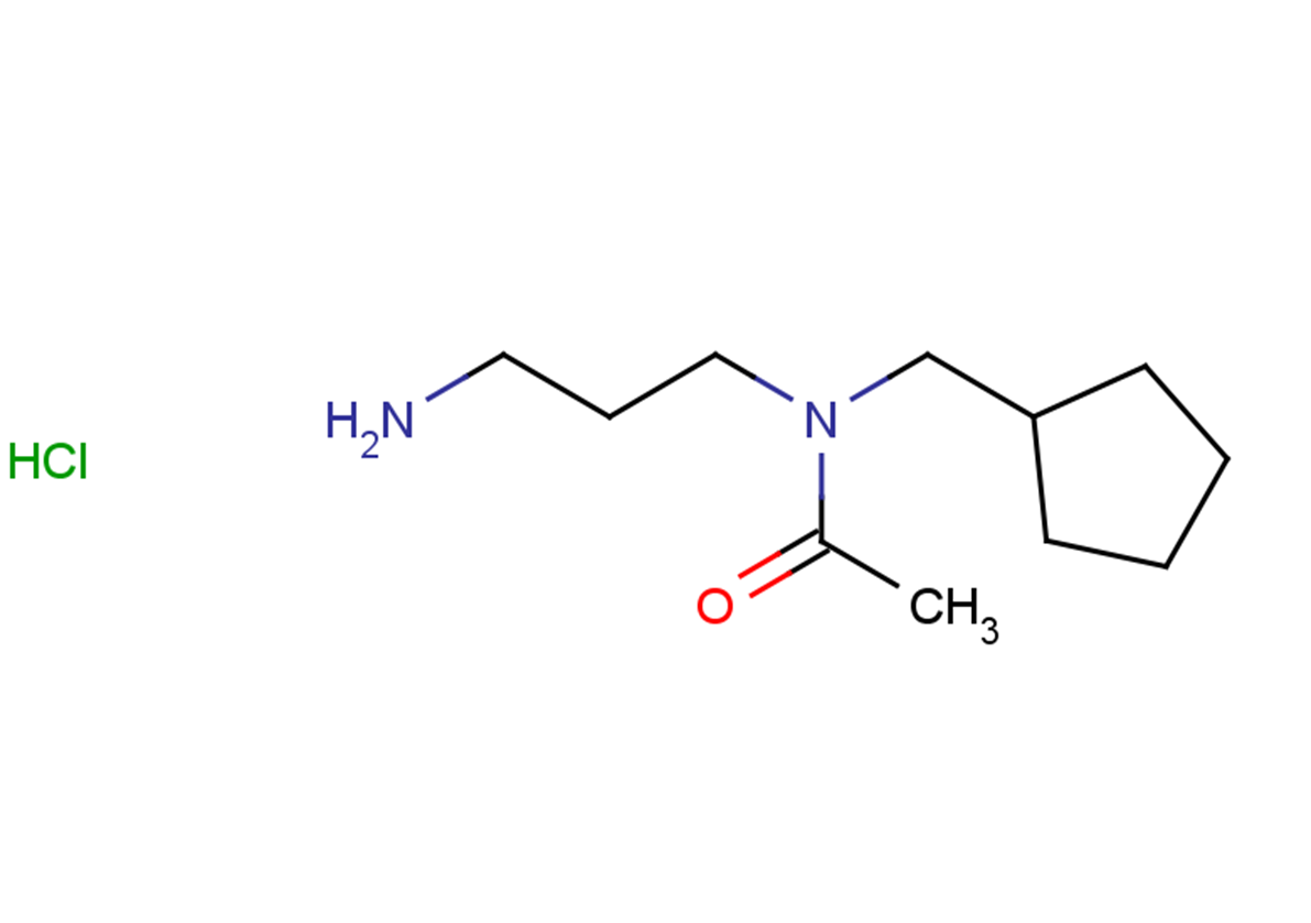 N-(3-aminopropyl)-N-(cyclopentylmethyl)acetamide hydrochloride