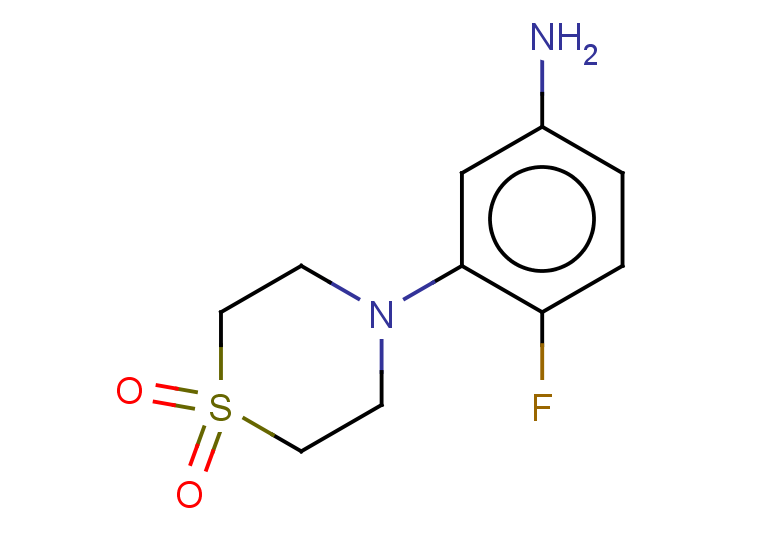 4-(5-amino-2-fluorophenyl)-1lambda6-thiomorpholine-1,1-dione
