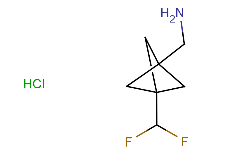 1-[3-(difluoromethyl)bicyclo[1.1.1]pentan-1-yl]methanamine hydrochloride