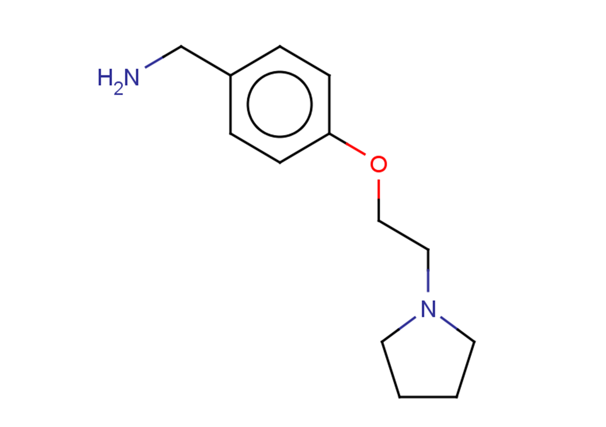 {4-[2-(pyrrolidin-1-yl)ethoxy]phenyl}methanamine