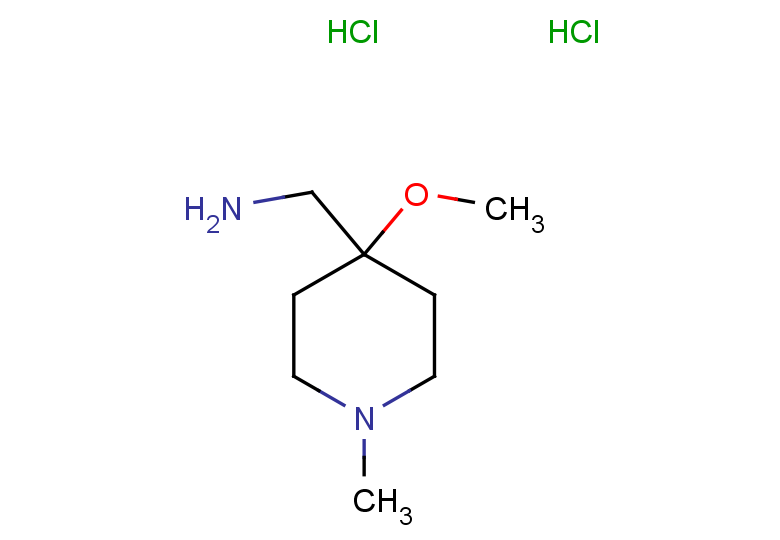 1-(4-methoxy-1-methylpiperidin-4-yl)methanamine dihydrochloride