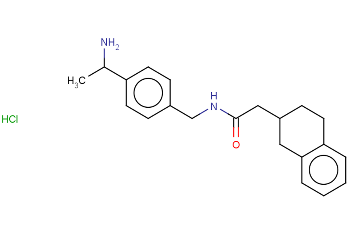 N-{[4-(1-aminoethyl)phenyl]methyl}-2-(1,2,3,4-tetrahydronaphthalen-2-yl)acetamide hydrochloride