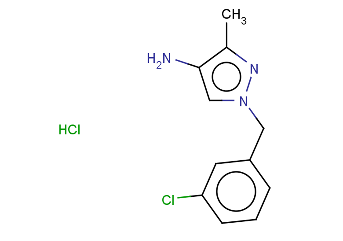 1-[(3-chlorophenyl)methyl]-3-methyl-1H-pyrazol-4-amine hydrochloride