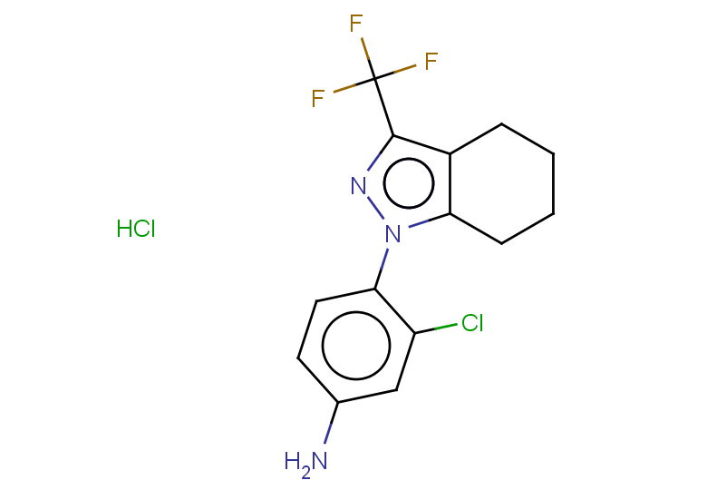 3-chloro-4-[3-(trifluoromethyl)-4,5,6,7-tetrahydro-1H-indazol-1-yl]aniline hydrochloride