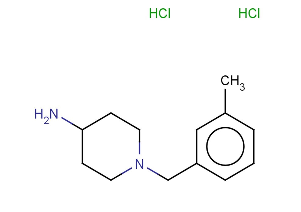 1-[(3-methylphenyl)methyl]piperidin-4-amine dihydrochloride