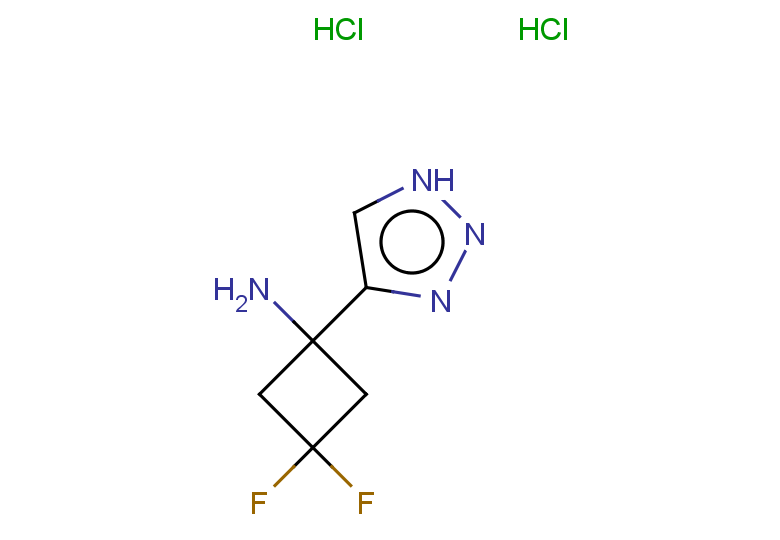3,3-difluoro-1-(1H-1,2,3-triazol-4-yl)cyclobutan-1-amine dihydrochloride