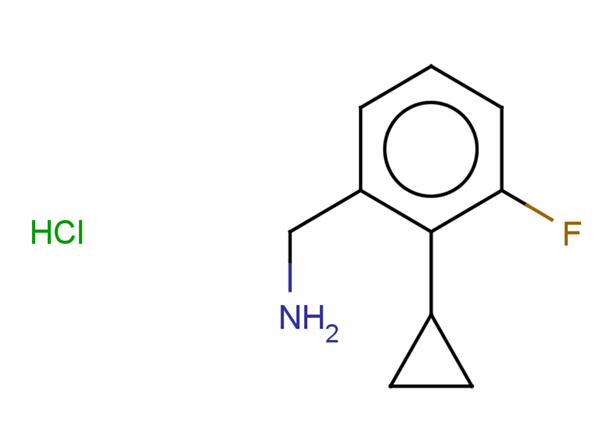 1-(2-cyclopropyl-3-fluorophenyl)methanamine hydrochloride