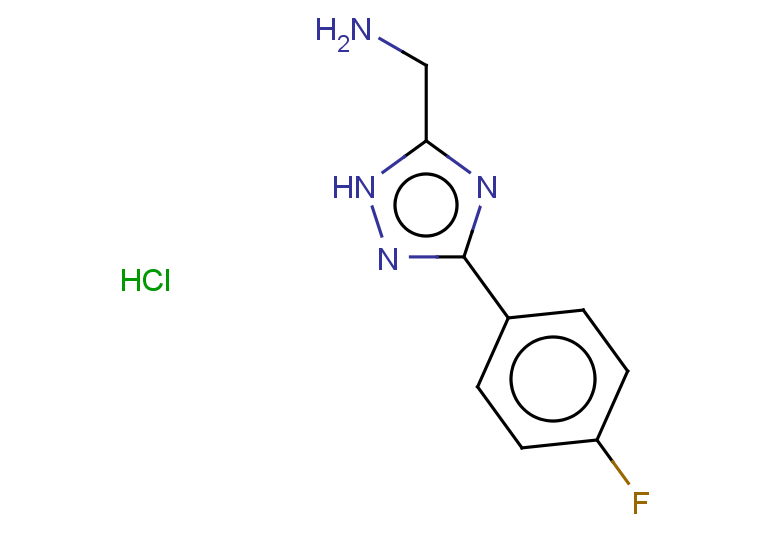 [3-(4-fluorophenyl)-1H-1,2,4-triazol-5-yl]methanamine hydrochloride