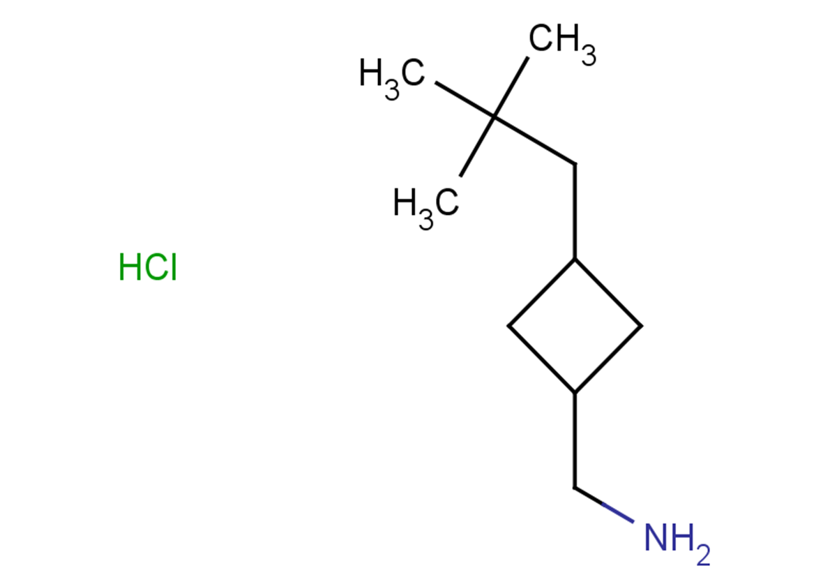 1-[3-(2,2-dimethylpropyl)cyclobutyl]methanamine hydrochloride