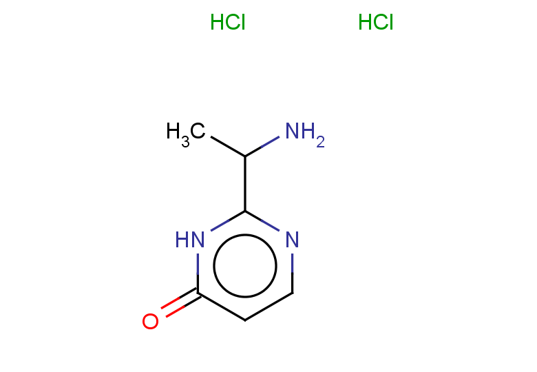 2-(1-aminoethyl)-3,4-dihydropyrimidin-4-one dihydrochloride