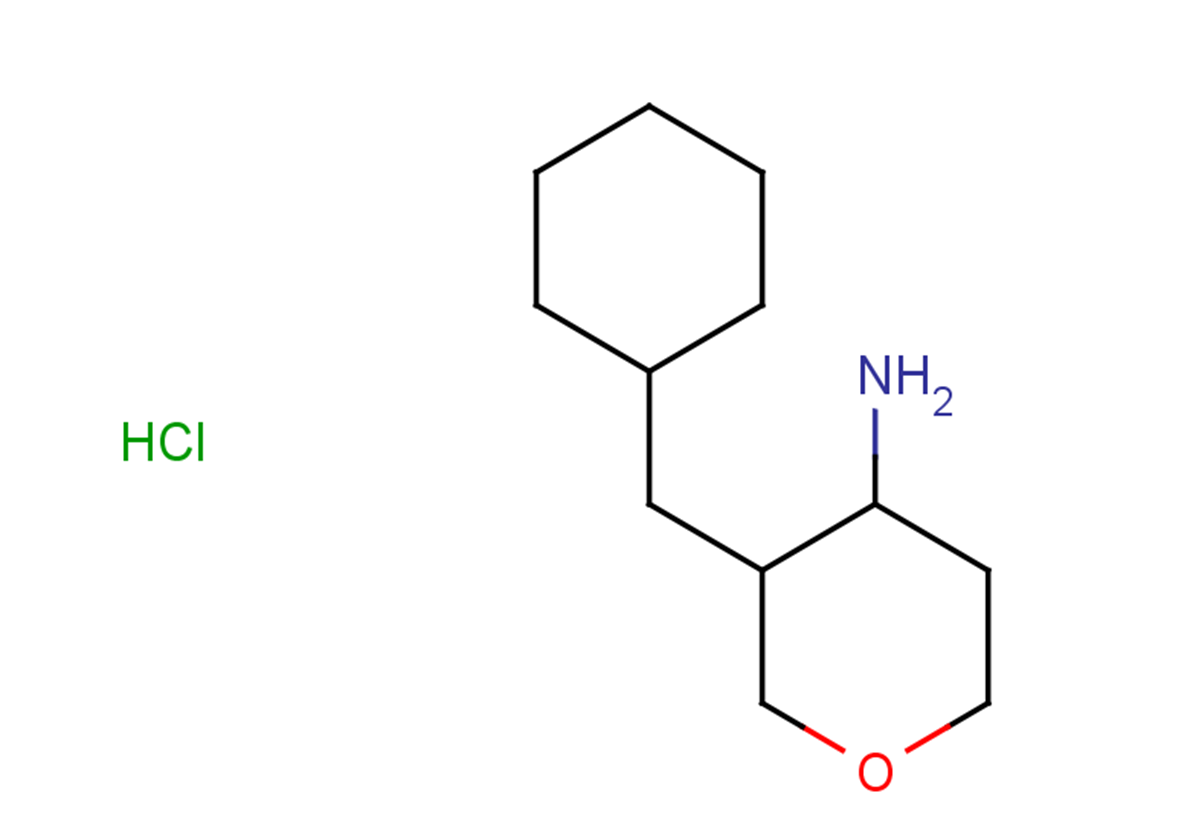 3-(cyclohexylmethyl)oxan-4-amine hydrochloride, Mixture of diastereomers