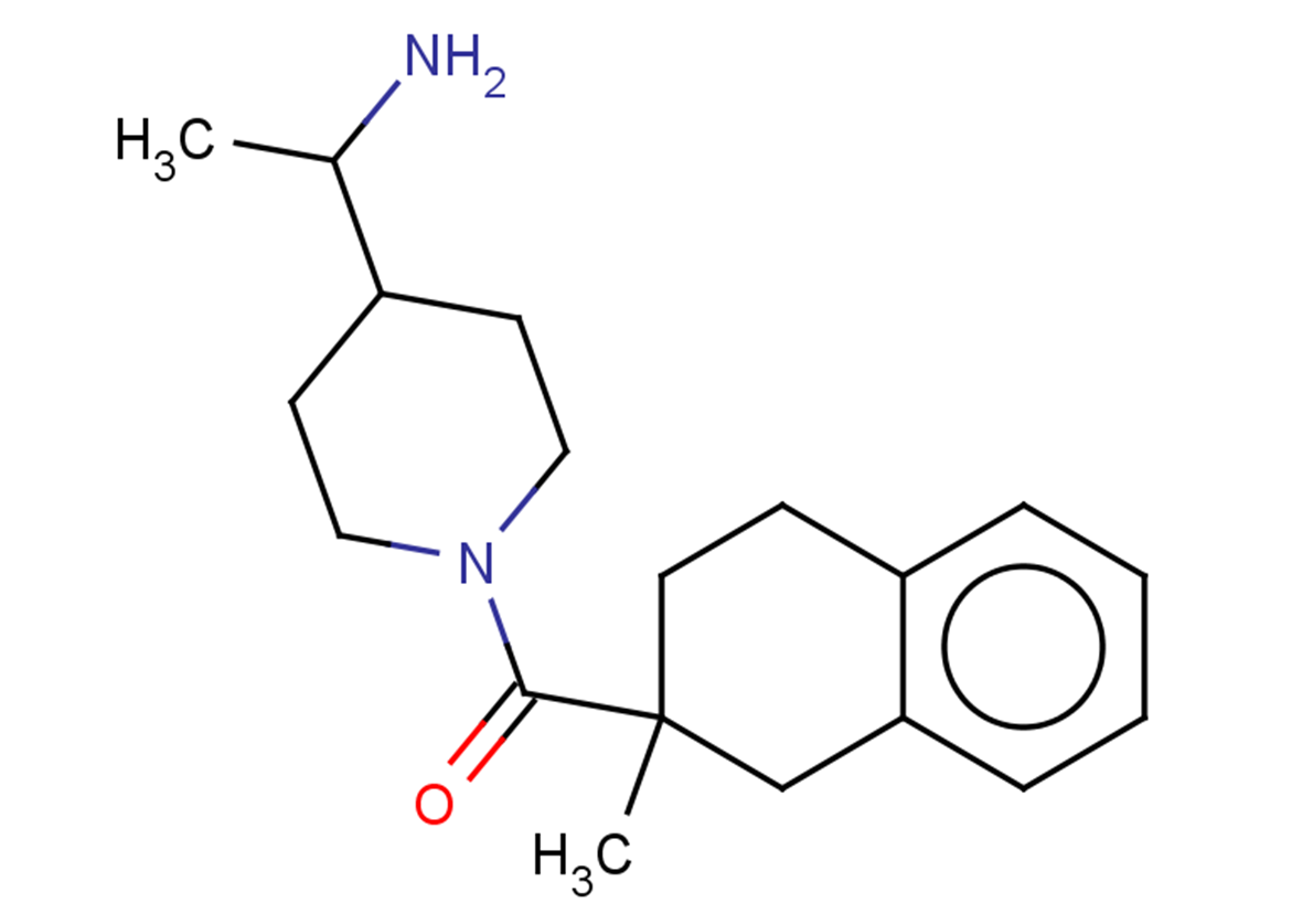 1-[1-(2-methyl-1,2,3,4-tetrahydronaphthalene-2-carbonyl)piperidin-4-yl]ethan-1-amine