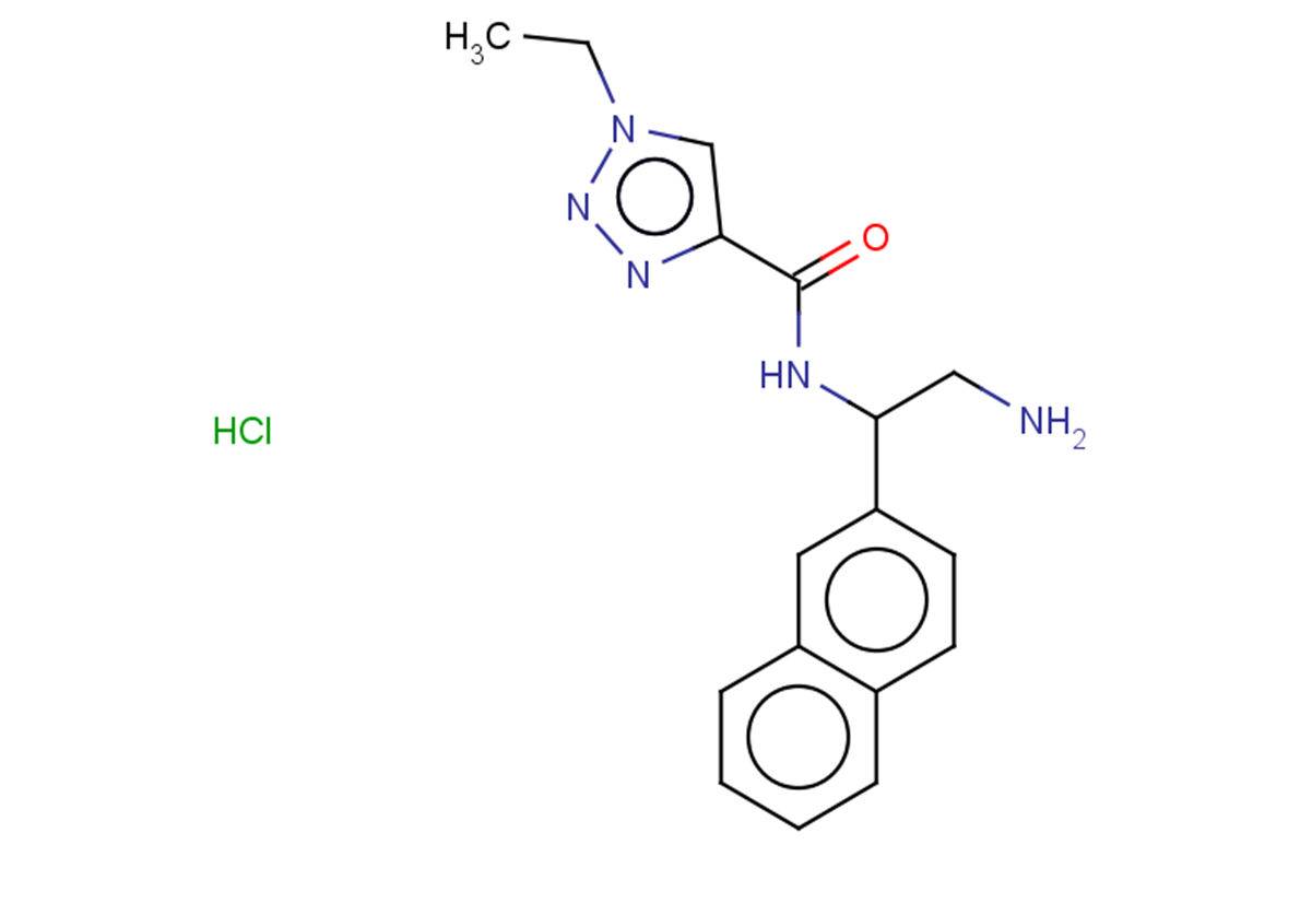 N-[2-amino-1-(naphthalen-2-yl)ethyl]-1-ethyl-1H-1,2,3-triazole-4-carboxamide hydrochloride