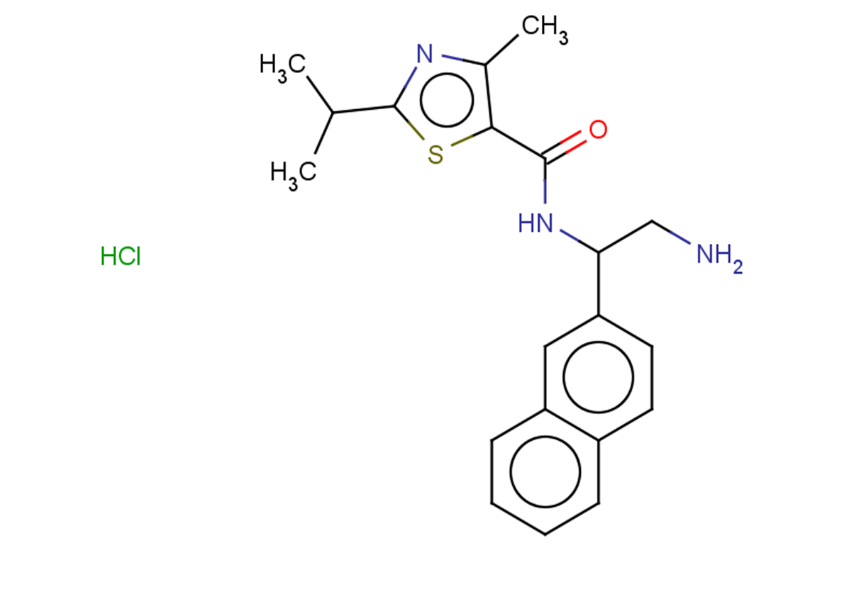 N-[2-amino-1-(naphthalen-2-yl)ethyl]-4-methyl-2-(propan-2-yl)-1,3-thiazole-5-carboxamide hydrochloride