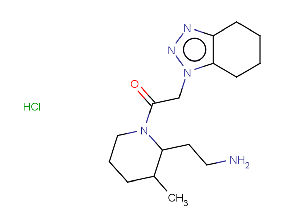 1-[2-(2-aminoethyl)-3-methylpiperidin-1-yl]-2-(4,5,6,7-tetrahydro-1H-1,2,3-benzotriazol-1-yl)ethan-1-one hydrochloride