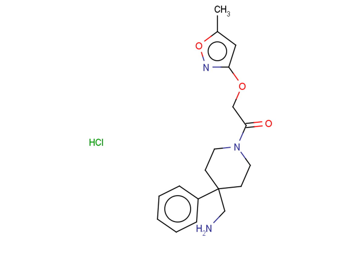 1-[4-(aminomethyl)-4-phenylpiperidin-1-yl]-2-[(5-methyl-1,2-oxazol-3-yl)oxy]ethan-1-one hydrochloride