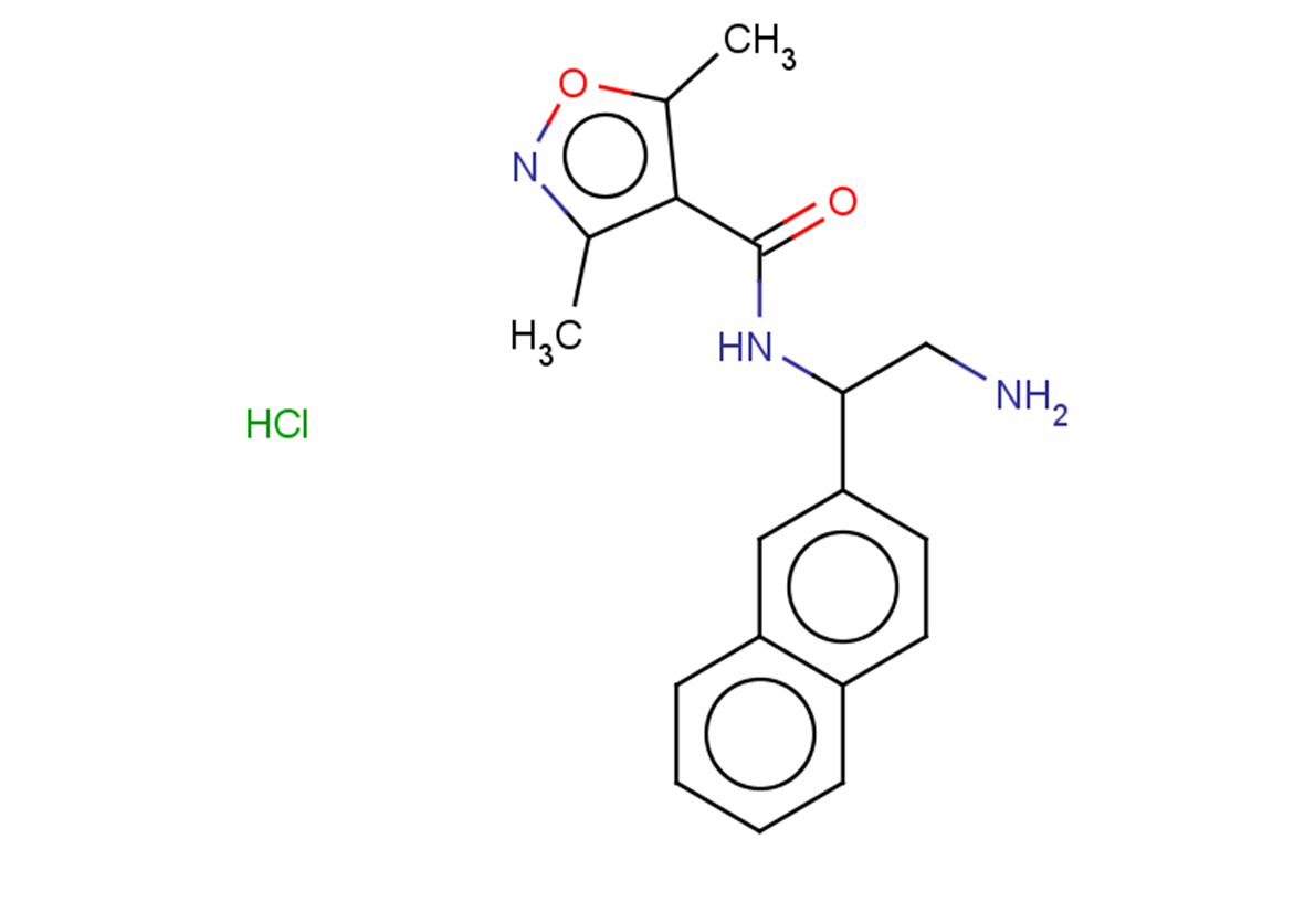 N-[2-amino-1-(naphthalen-2-yl)ethyl]-3,5-dimethyl-1,2-oxazole-4-carboxamide hydrochloride