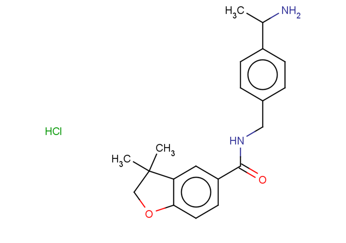 N-{[4-(1-aminoethyl)phenyl]methyl}-3,3-dimethyl-2,3-dihydro-1-benzofuran-5-carboxamide hydrochloride