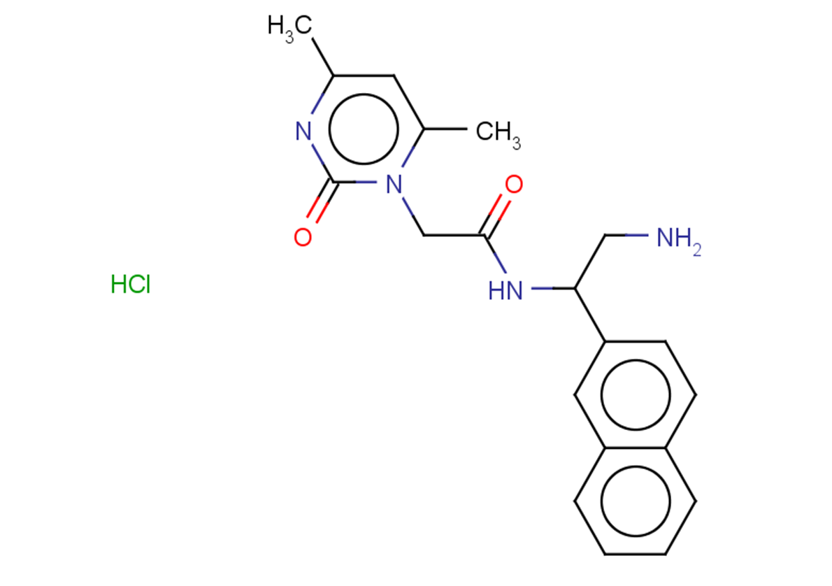 N-[2-amino-1-(naphthalen-2-yl)ethyl]-2-(4,6-dimethyl-2-oxo-1,2-dihydropyrimidin-1-yl)acetamide hydrochloride