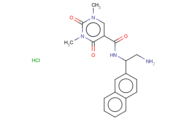 N-[2-amino-1-(naphthalen-2-yl)ethyl]-1,3-dimethyl-2,4-dioxo-1,2,3,4-tetrahydropyrimidine-5-carboxamide hydrochloride