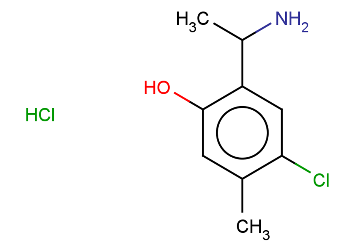 2-(1-aminoethyl)-4-chloro-5-methylphenol hydrochloride