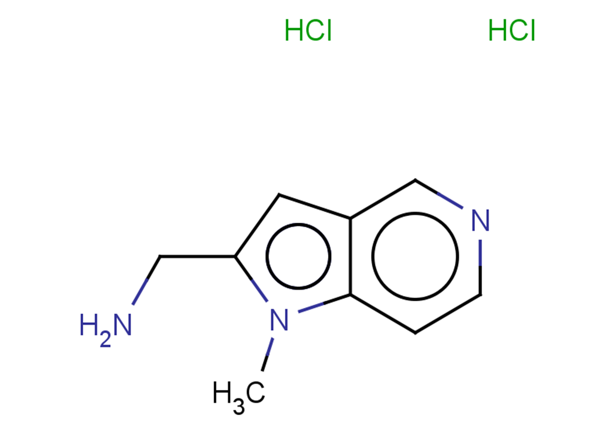 1-{1-methyl-1H-pyrrolo[3,2-c]pyridin-2-yl}methanamine dihydrochloride