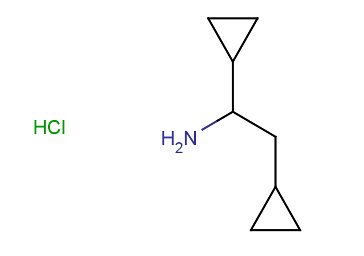 1,2-dicyclopropylethan-1-amine hydrochloride