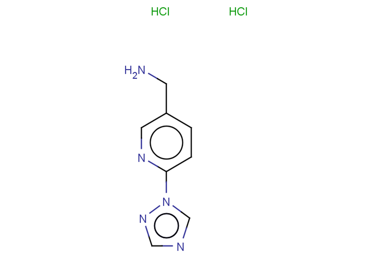 1-[6-(1H-1,2,4-triazol-1-yl)pyridin-3-yl]methanamine dihydrochloride