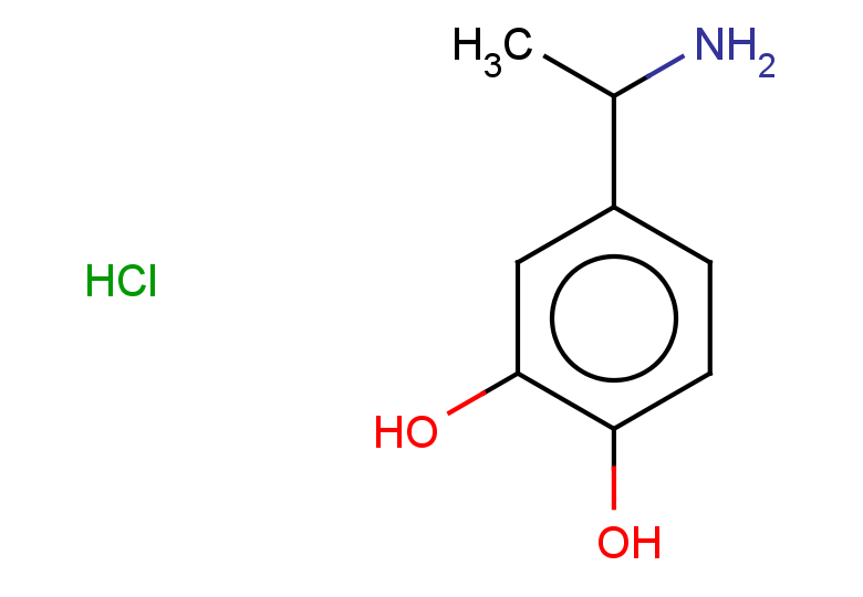 4-(1-aminoethyl)benzene-1,2-diol hydrochloride