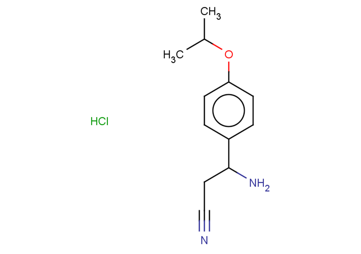 3-amino-3-[4-(propan-2-yloxy)phenyl]propanenitrile hydrochloride
