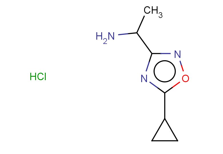 1-(5-cyclopropyl-1,2,4-oxadiazol-3-yl)ethan-1-amine hydrochloride