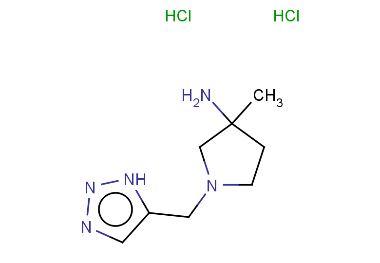 3-methyl-1-[(1H-1,2,3-triazol-5-yl)methyl]pyrrolidin-3-amine dihydrochloride