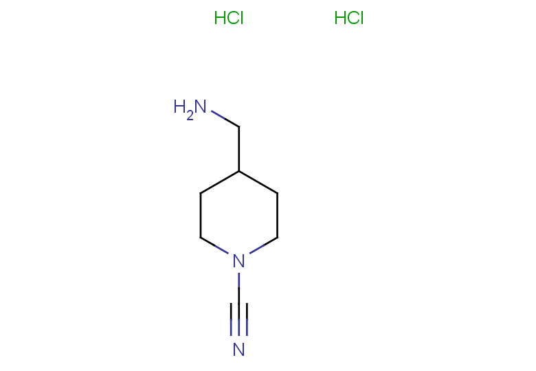 4-(aminomethyl)piperidine-1-carbonitrile dihydrochloride