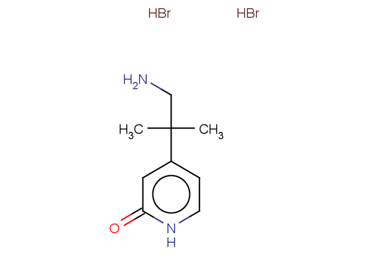 4-(1-amino-2-methylpropan-2-yl)-1,2-dihydropyridin-2-one dihydrobromide