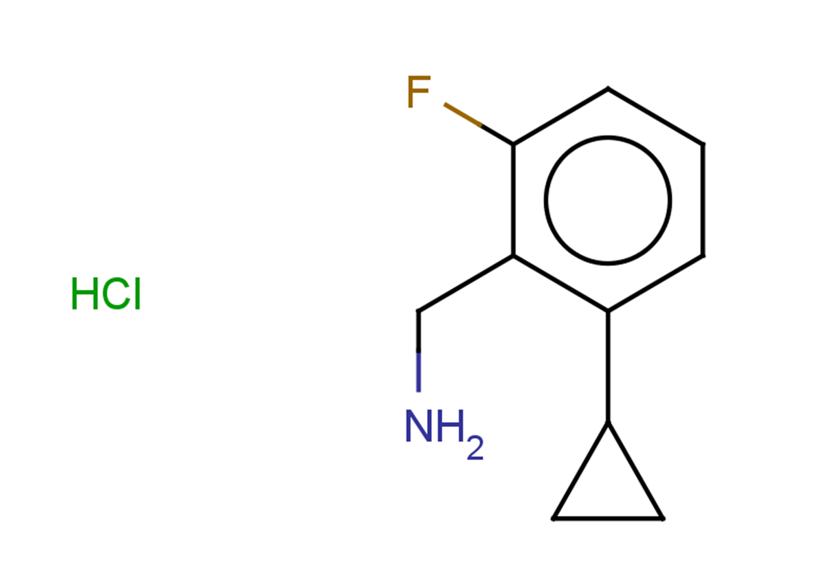 1-(2-cyclopropyl-6-fluorophenyl)methanamine hydrochloride