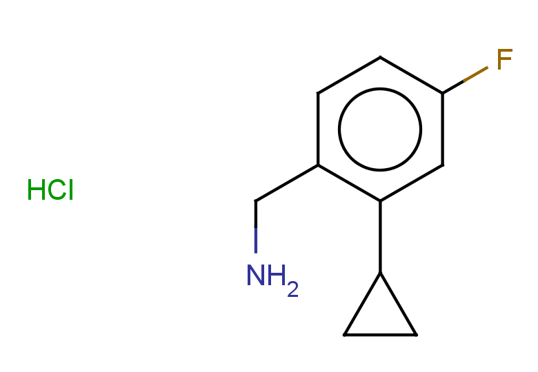 1-(2-cyclopropyl-4-fluorophenyl)methanamine hydrochloride