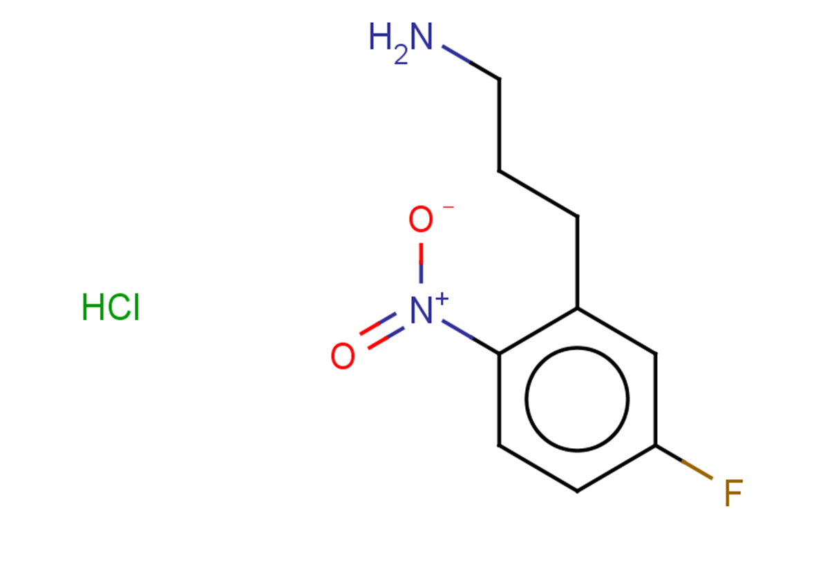 3-(5-fluoro-2-nitrophenyl)propan-1-amine hydrochloride