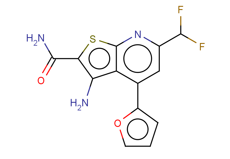 3-amino-6-(difluoromethyl)-4-(furan-2-yl)thieno[2,3-b]pyridine-2-carboxamide