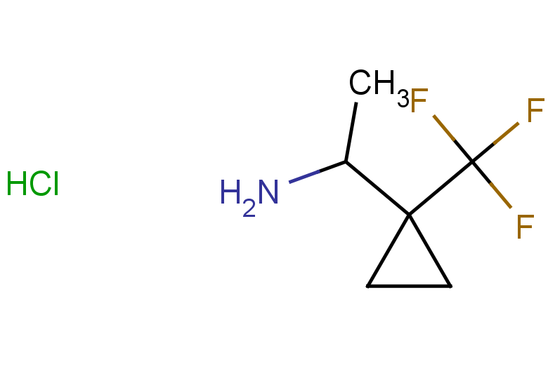 1-[1-(trifluoromethyl)cyclopropyl]ethan-1-amine hydrochloride