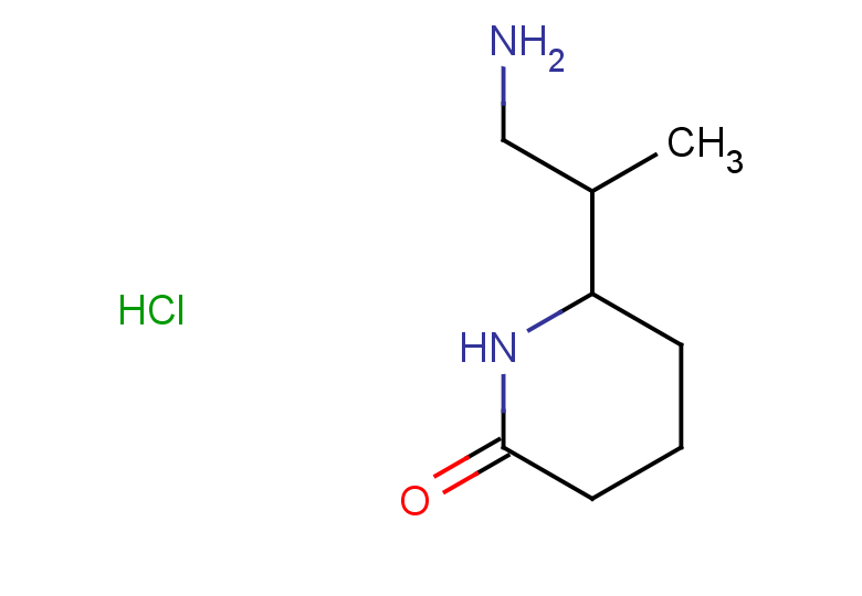 6-(1-aminopropan-2-yl)piperidin-2-one hydrochloride