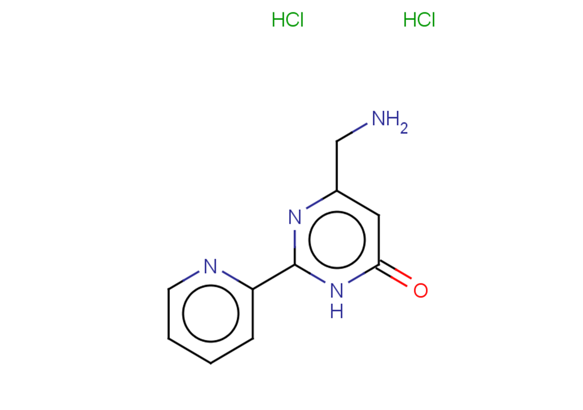 6-(aminomethyl)-2-(pyridin-2-yl)-3,4-dihydropyrimidin-4-one dihydrochloride