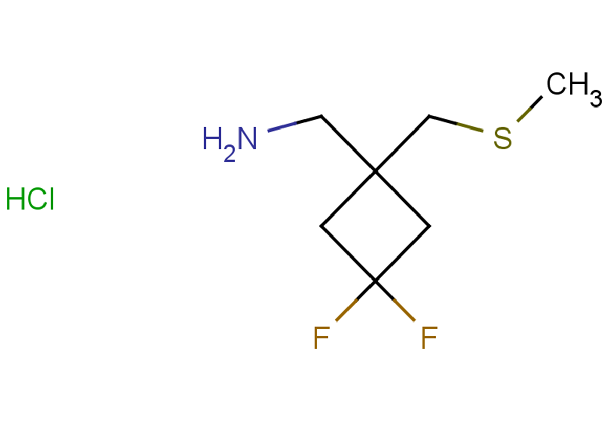 1-{3,3-difluoro-1-[(methylsulfanyl)methyl]cyclobutyl}methanamine hydrochloride