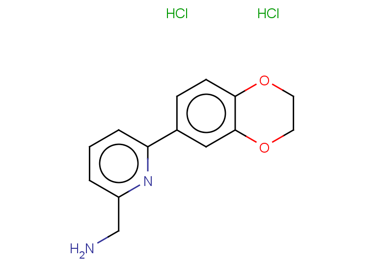1-[6-(2,3-dihydro-1,4-benzodioxin-6-yl)pyridin-2-yl]methanamine dihydrochloride
