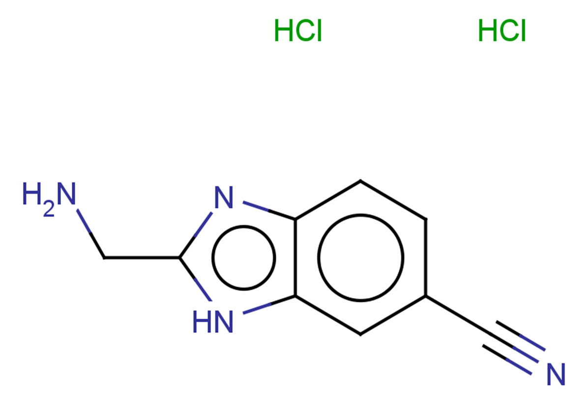 2-(aminomethyl)-1H-1,3-benzodiazole-6-carbonitrile dihydrochloride
