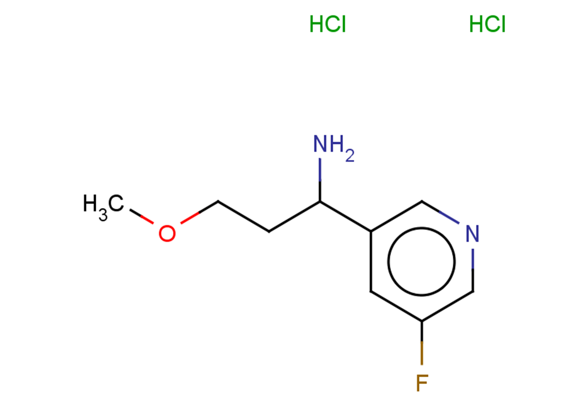 1-(5-fluoropyridin-3-yl)-3-methoxypropan-1-amine dihydrochloride