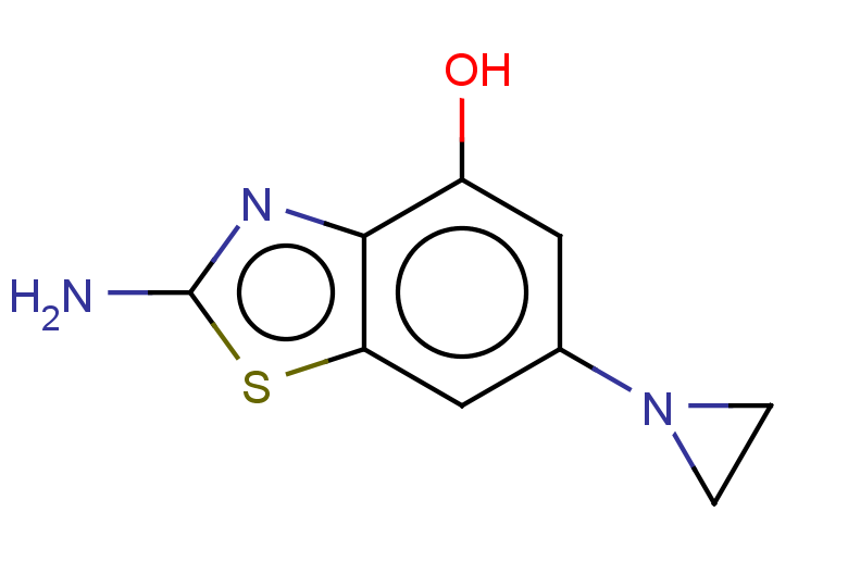 2-amino-6-(aziridin-1-yl)-1,3-benzothiazol-4-ol