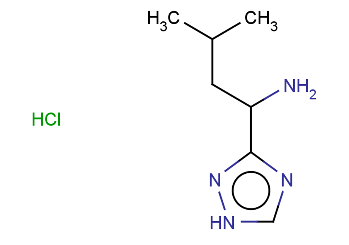 3-methyl-1-(1H-1,2,4-triazol-3-yl)butan-1-amine hydrochloride